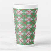 XMAS RAUTE STRICK Tall Latte Tasse (Vorderseite)