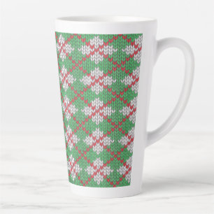 XMAS RAUTE STRICK Tall Latte Tasse