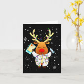 Xmas Reindeer Doctor Reindeer Lover Funny Christma Karte (Gelbe Blume)