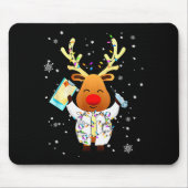 Xmas Reindeer Doctor Reindeer Lover Funny Christma Mousepad (Vorne)