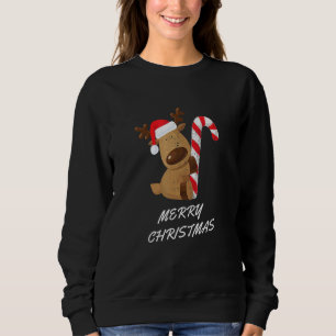 Xmas Reindeer Frohe Weihnachtsfamilie Matching Sweatshirt
