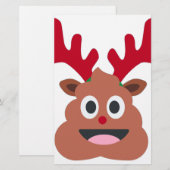 xmas reindei emoji briefpapier (Vorne/Hinten)