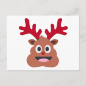 xmas reindei emoji feiertagspostkarte (Vorderseite)