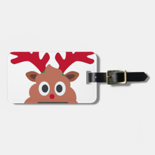 xmas reindei emoji gepäckanhänger