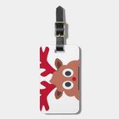 xmas reindei emoji gepäckanhänger (Vorderseite vertikal)