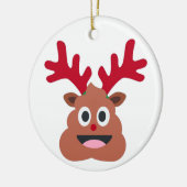 xmas reindei emoji keramik ornament (Links)