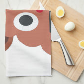 xmas reindei emoji küchentuch (Viertel Falte)