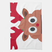 xmas reindei emoji küchentuch (Vertikal)