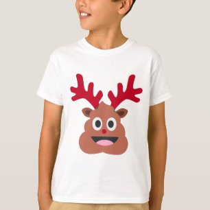 xmas Rentier Kot Emoji T-Shirt