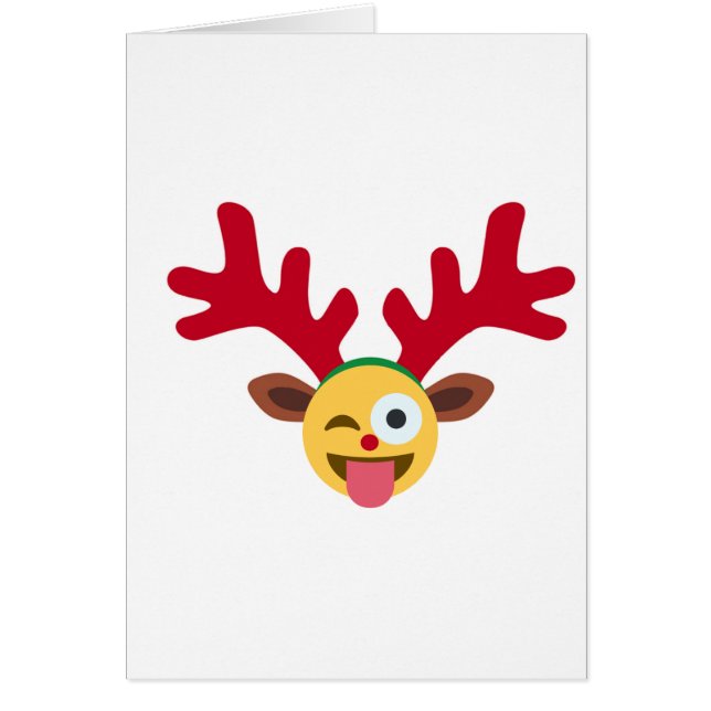 xmas Rentiere wink emoji (Vorne)