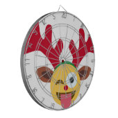 xmas Rentiere wink emoji Dartscheibe (Vorderseite Links)
