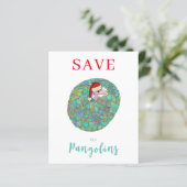 Xmas Rettete die Pangolins Slogan Personalisierte (Stehend Vorderseite)