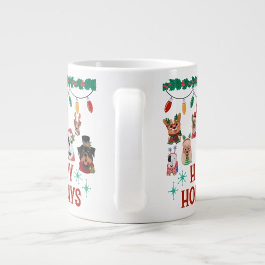 Xmas Roof coffee specialty mug Jumbo-Tasse (Rückseite)