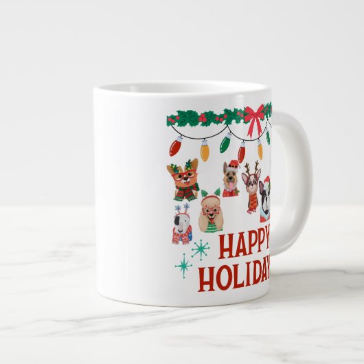 Xmas Roof coffee specialty mug Jumbo-Tasse (Vorderseite Rechts)