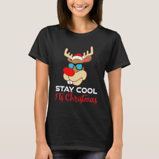 xmas rotnasige Rentiere Familien Pyjama Weihnachte T-Shirt