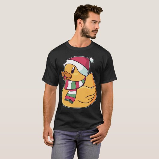 Xmas Rubber Ducky Duckie Duck Weihnachtsgeschenk N T-Shirt (Vorne ganz)