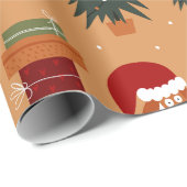 Xmas Rusty Santa Paws & Presentation Paper Geschenkpapier (Rolleneckpunkt)