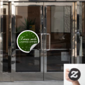 Xmas Sale Limited Offer - Green Silver Fensteraufkleber (Büro Tür)
