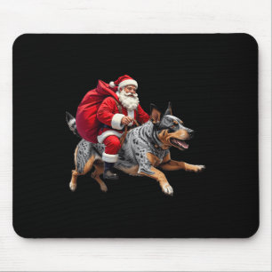 Xmas Santa Australian Cattle Dog Weihnachten Mousepad
