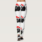 xmas santa cat Leggings (Rückseite)