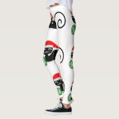 xmas santa cat Leggings (Links)