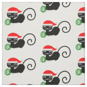 xmas santa cat stoff (Muster)