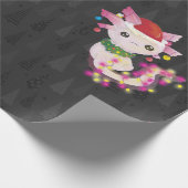 xmas santa claus axolotl geschenkpapier (Ecke)