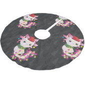 xmas santa claus axolotl polyester weihnachtsbaumdecke (Schrägansicht)