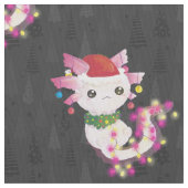 xmas santa claus axolotl stoff (Nahaufnahme)