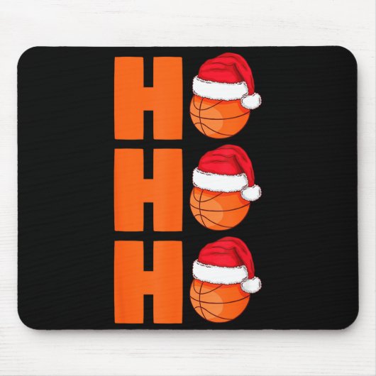 Xmas Santa Claus Basketball Christmas Mousepad (Vorne)