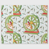xmas santa claus hamster geschenkpapier (Flach)