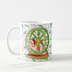 xmas santa claus hamster kaffeetasse