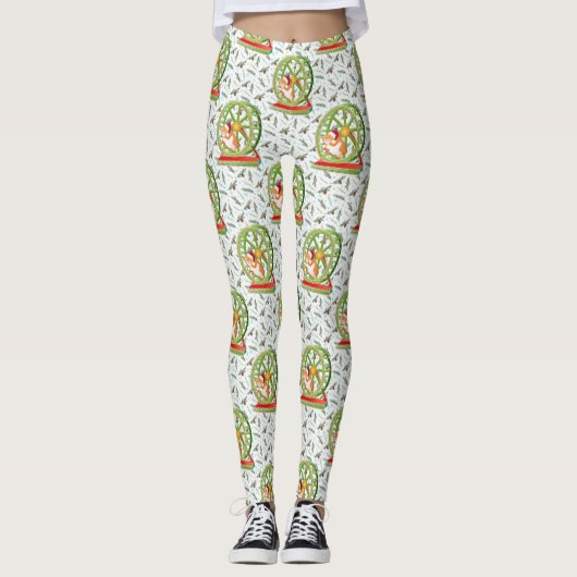 xmas santa claus hamster leggings (Vorderseite)