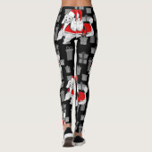 xmas santa claus poodle leggings (Rückseite)