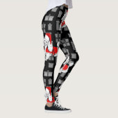 xmas santa claus poodle leggings (Rechts)