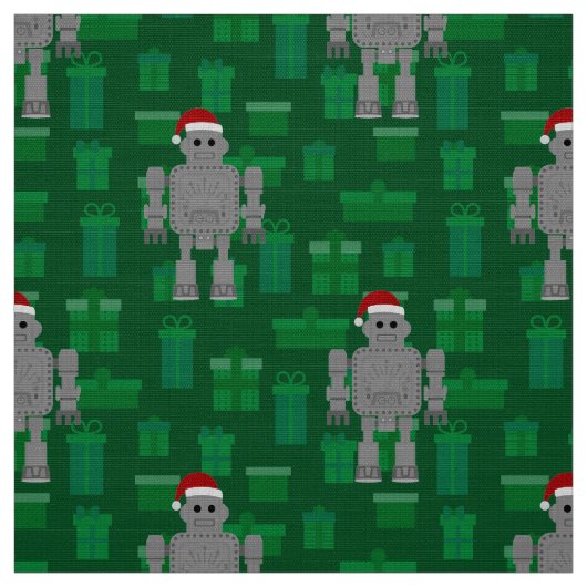 xmas santa clubrobot stoff (Muster)