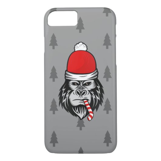 xmas santa clus gorilla Case-Mate iPhone hülle (Rückseite)