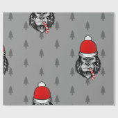 xmas santa clus gorilla geschenkpapier (Flach)