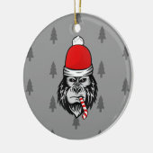 xmas santa clus gorilla keramik ornament (Links)