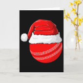 Xmas Santa Hat Christmas Cricket Karte (Gelbe Blume)