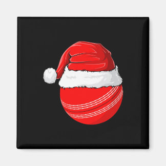 Xmas Santa Hat Christmas Cricket Magnet