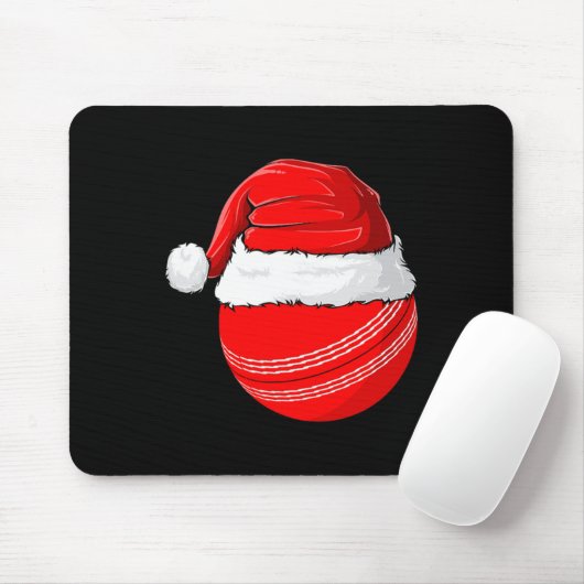 Xmas Santa Hat Christmas Cricket  Mousepad (Mit Mouse)