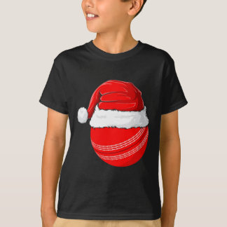 Xmas Santa Hut Weihnachten Cricket T-Shirt