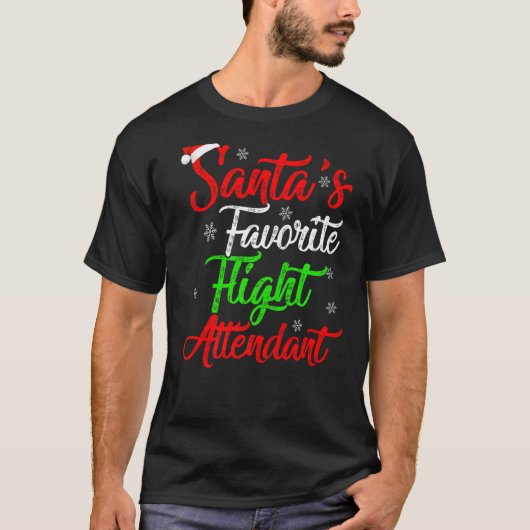 Xmas Santa S Lieblingsflug Weihnachten T-Shirt (Vorderseite)