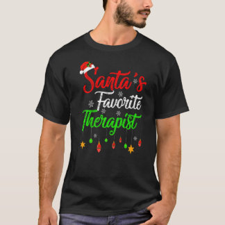 Xmas Santa S Lieblingstherapeut Weihnachten T-Shirt