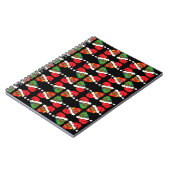 Xmas Santa Sugar Skulls Notizblock (Linke Seite)
