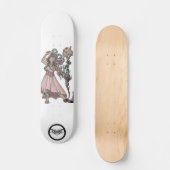 Xmas Santa witch painting Skateboard (Vorderseite)