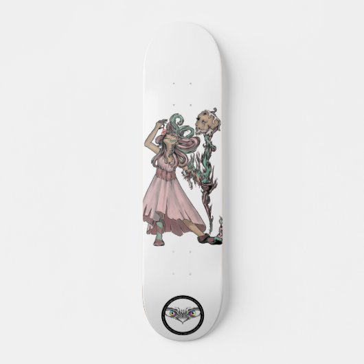 Xmas Santa witch painting Skateboard (Vorne)