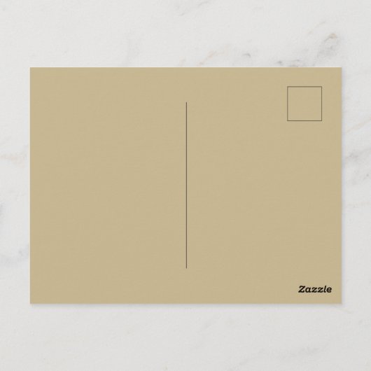 xmas scene with yard sign postkarte (Rückseite)