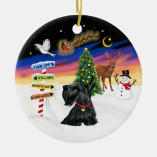Xmas-Schilder - Schottischer Terrier #12 Keramikornament